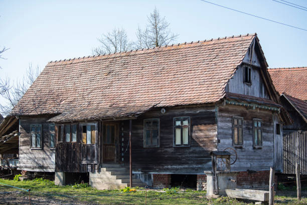 istock Abandoned traditional old wooden house. 1364303495