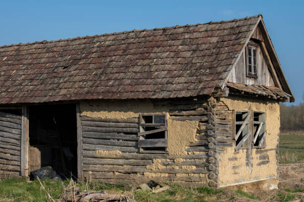 istock Abandoned traditional old wooden house. 1364303525