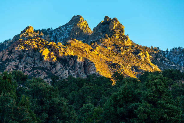 istock Hualapai Mountain Peak at Sunset 1364308698