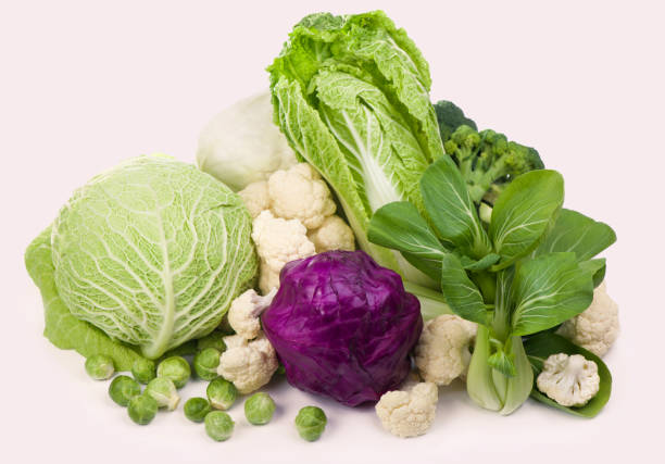istock Group of green vegetables and fruits on white background 1364315465