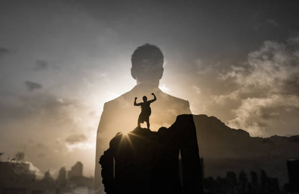 istock Successful man achieving his life goals. 1364315585