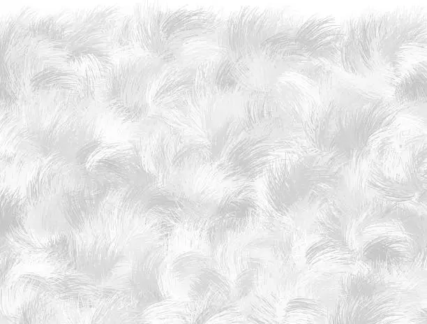 Photo of Illustration of animal fur  with delicate nuance in a mixture of  white and gray.