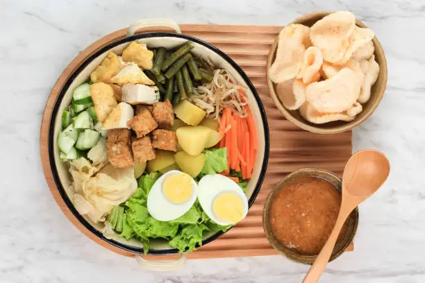 Photo of Gado Gado Indonesian salad with peanut sauce