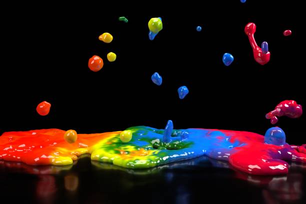 istock Colorful paint abstract background 1364335506
