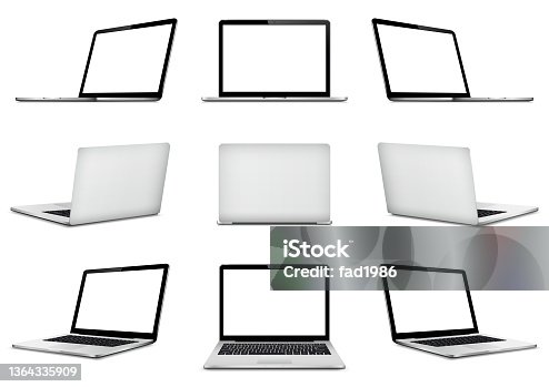 istock Laptop various side mock up 1364335909