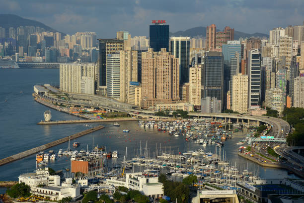 istock Hong Kong island panoramic view 1364338450