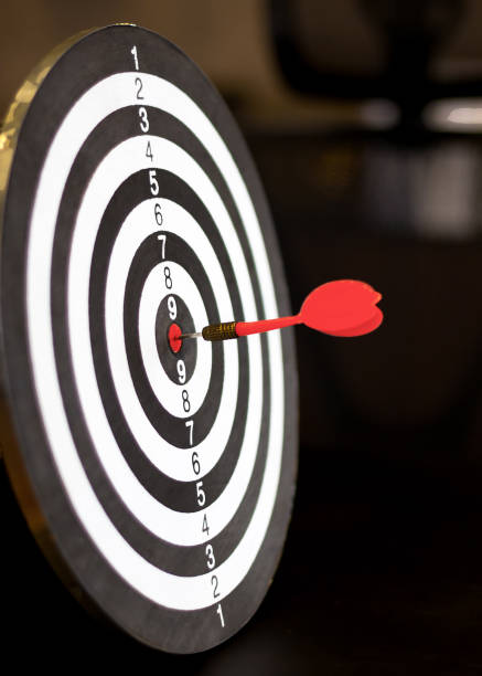 istock Dart dashes into the Dartboard. as a business goal. 1364339306