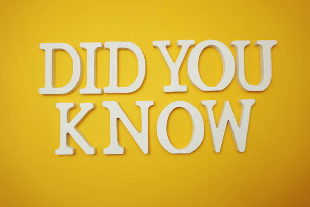 istock Did You Know alphabet letter on yellow background 1364339562