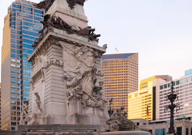 marion county - soldiers and sailors memorial arch imagens e fotografias de stock