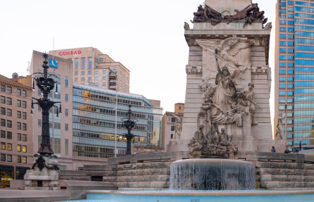 marion county - soldiers and sailors memorial arch imagens e fotografias de stock