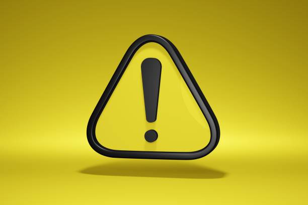 istock 3d realistic yellow triangle warning sign. Exclamation mark in triangle icon 1364345178