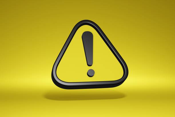 istock 3d realistic yellow triangle warning sign. Exclamation mark in triangle icon 1364345188