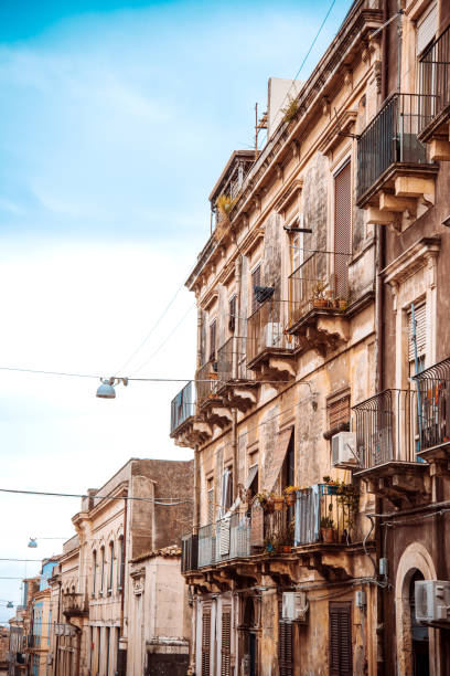 istock Antique building view in Old Town Catania, Italy 1364346367