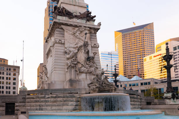 marion county - soldiers and sailors memorial arch imagens e fotografias de stock