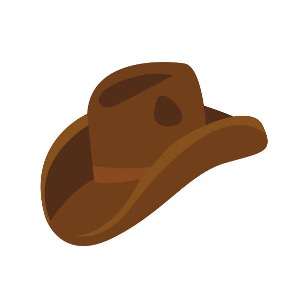 Cowboy Hat Cowboy Hat, Fedora cowboy hat stock illustrations