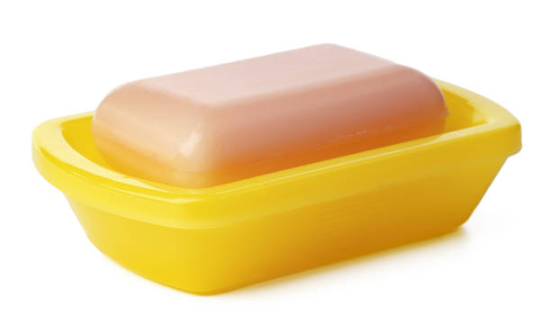istock Soap and soap box isolated on a white background 1364360089