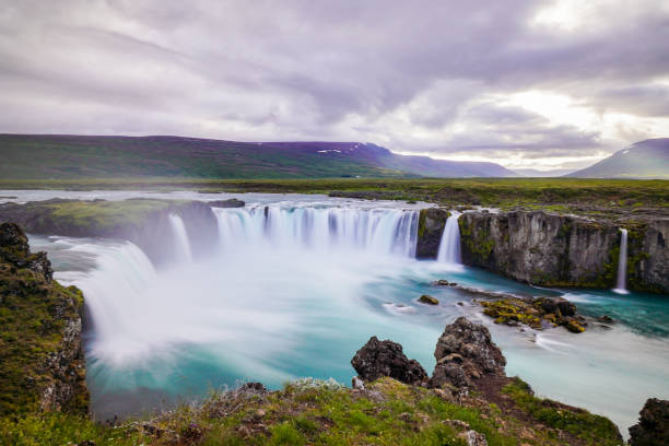 istock Discover the best beautiful waterfalls in Iceland. 1364360569