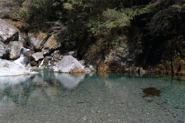 istock Yasui Valley,Araodani in late autumn(Niyodogawa Town, Kochi Prefecture) 1364368978