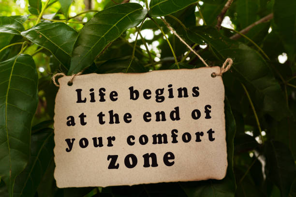 istock Inspirational and motivational quote on tree background 1364370896