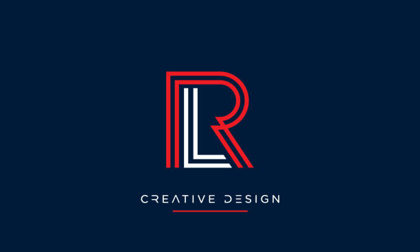 RL, LR Alphabet Letters abstract Luxury Logo icon Vector monogram RL, LR Alphabet Letters abstract Luxury Logo icon Vector monogram cherry colored stock illustrations