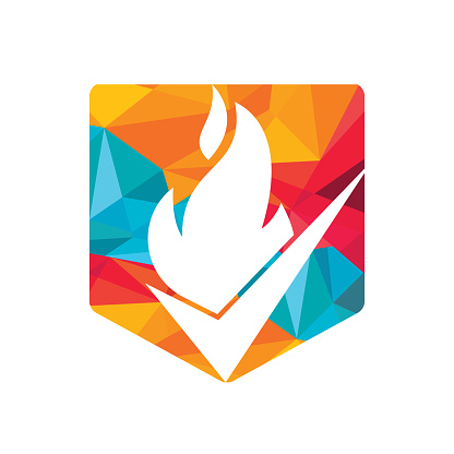 Fire Testing Logo Fire Check Vector Logo Design Template Fire Prevention And Safety Logo ...