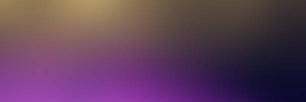 istock Banner with Smooth golden, black and purple colors gradient background 1364383501