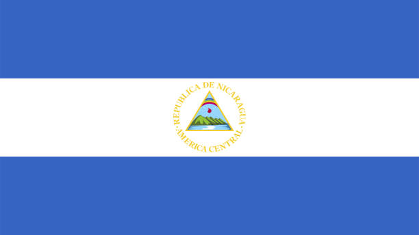 National Flag of Nicaragua Eps File - Nicaraguan Flag Vector File National Flag of Nicaragua Eps File - Nicaraguan Flag Vector File flag of nicaragua stock illustrations