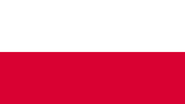 stockillustraties, clipart, cartoons en iconen met national flag of poland eps file - polish flag vector file - poolse vlag