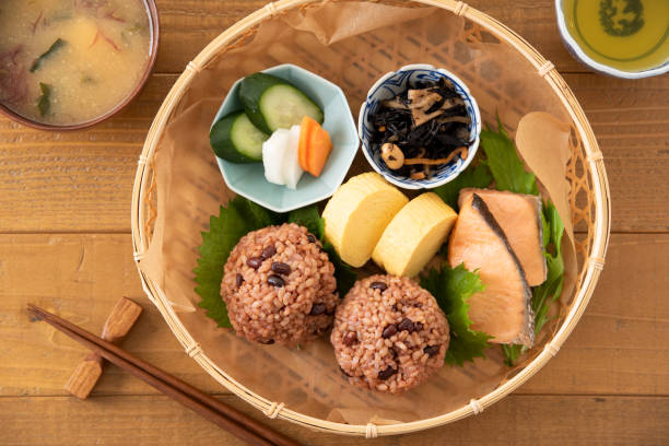 Japanese food: Fermented brown rice rice balls Japanese food: Fermented brown rice rice balls washoku stock pictures, royalty-free photos & images