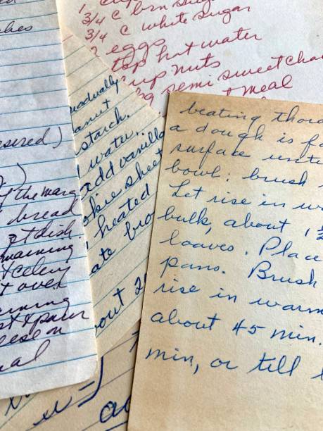 istock Vintage Recipe Cards 1364386410