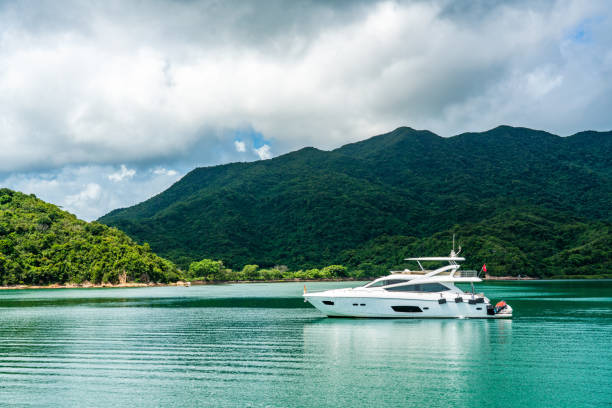 istock Yacht Bay in hong kong 1364386604