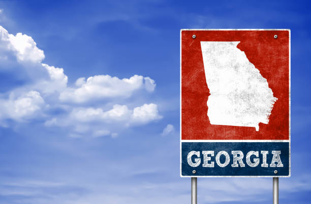 istock State of Georgia - information road sign 1364389992