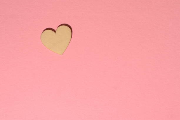 Hearts on pink background, love romantic card