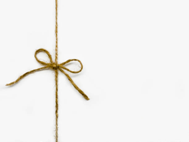 istock Twine tied in a bow isolated on white background 1364392753