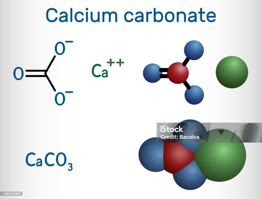 Common Calcium Compounds Calcium Carbonate Molecule It Is An Ionic Compound The Carbonic Salt Of ...