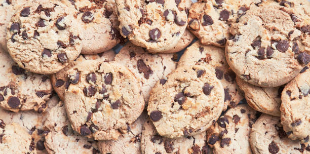 istock Homemade chocolate chips cookies. Traditional tasty sweets biscuits 1364398558