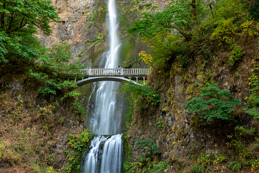 Iconic Multnomah Falls, Oregon, USA