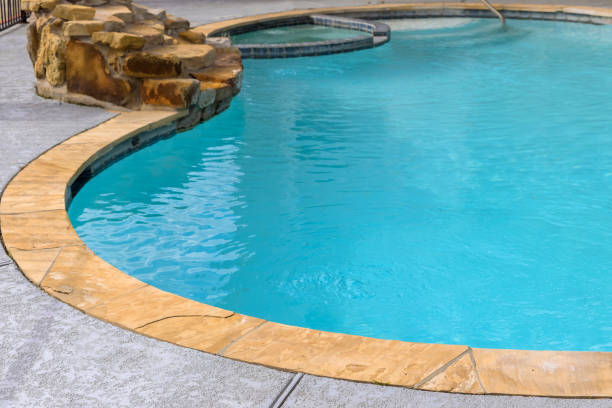 istock Empty swimming pool in beautiful park 1364409328