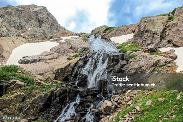 Rocky Mountain Waterfall Stock Photo - Download Image Now - Falling, Colorado, European Alps