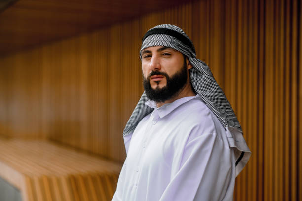 istock Middle eastern young man in traditional clothing 1364415632