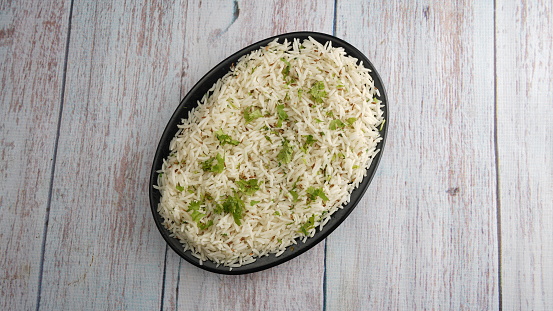 Indian spacial rice plate jeera rice