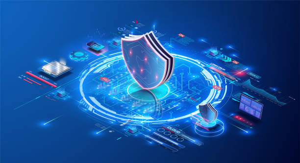 Cyber security concept. Encryption. Cyber security and information or network protection. Future technology web services. Privacy concept. Data protection. Anti virus software. Stock vector Cyber security concept. Encryption. Cyber security and information or network protection. Future technology web services. Privacy concept. Data protection. Anti virus software. Database system. Vector vpn stock illustrations