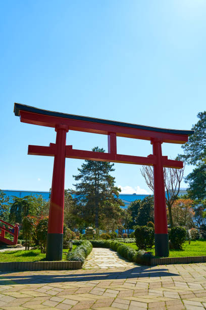 istock Decorative arch in Chinese style decoration in the park 1364423985