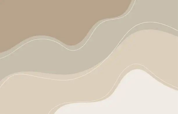 Vector illustration of beige minimal coffee color background