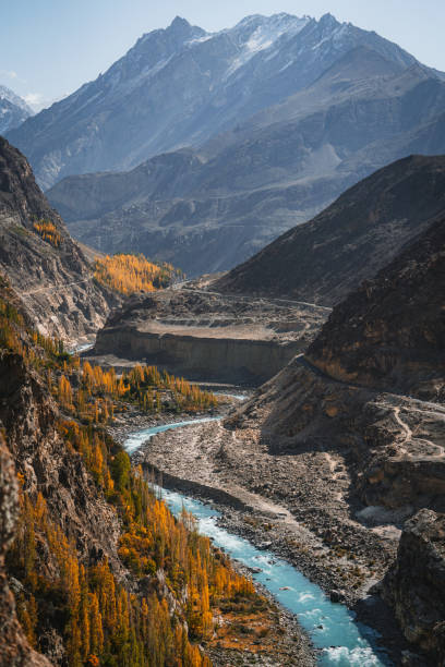 istock River canyon in Himalayas mountains  in autumn 1364442500