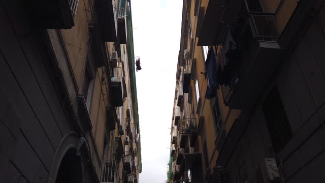 Cozy narrow street in Italy, Naples