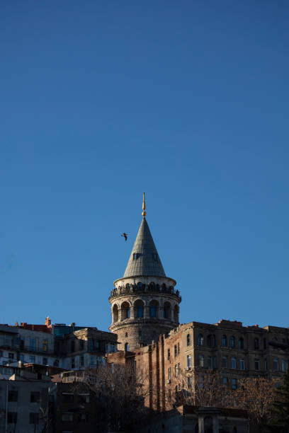 istock Galata Tower Against Blue Sky in Istanbul Turkey 1364445723