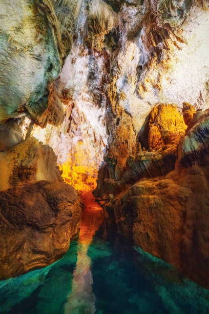 Jeita Grotto near Beirut, Lebanon taken in October 2021 stock photo