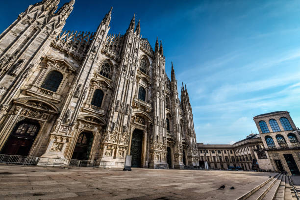 istock Courtyard In Front Of Duomo In Milan, Italy 1364453900