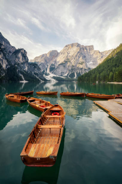 istock Pragser Wildsee - Lago di Braies in the Dolomites during Sunrise 1364455976